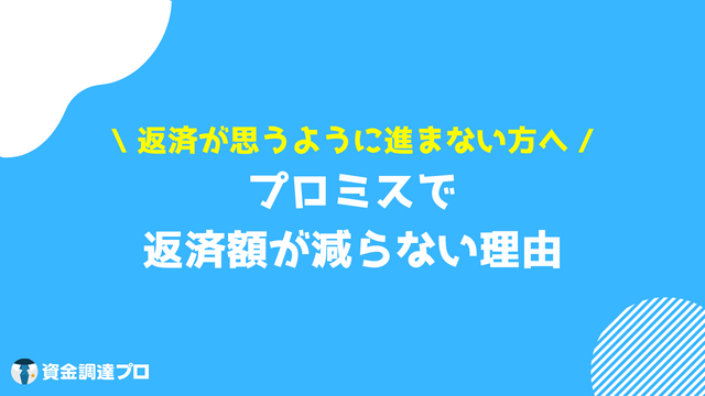 プロミス 金利 返済額 減らない