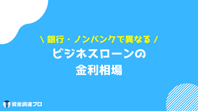 ビジネスローン 金利相場