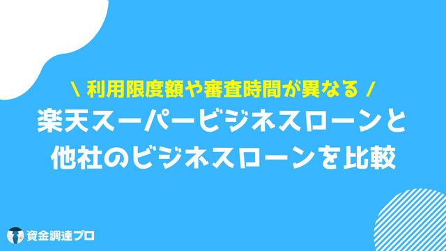 楽天 ビジネス ローン AGビジネスサポート PayPay銀行 比較