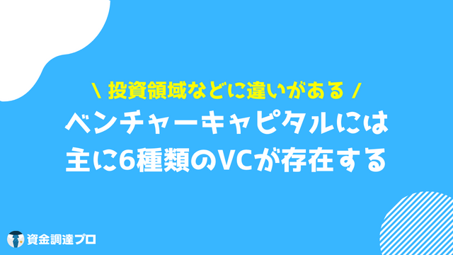 ベンチャーキャピタルとは 種類