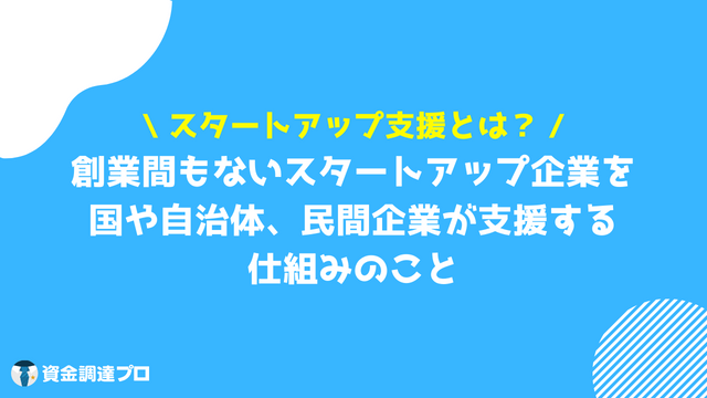 スタートアップ支援 とは