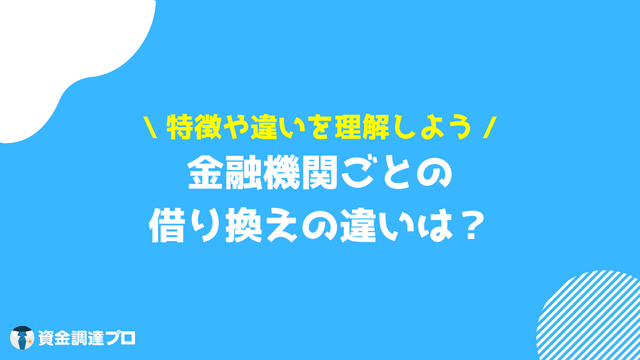 借り換えとは 金融機関