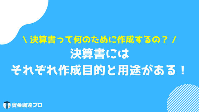 決算書 読み方 作成目的 用途