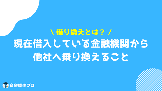 借り換えとは わかりやすく