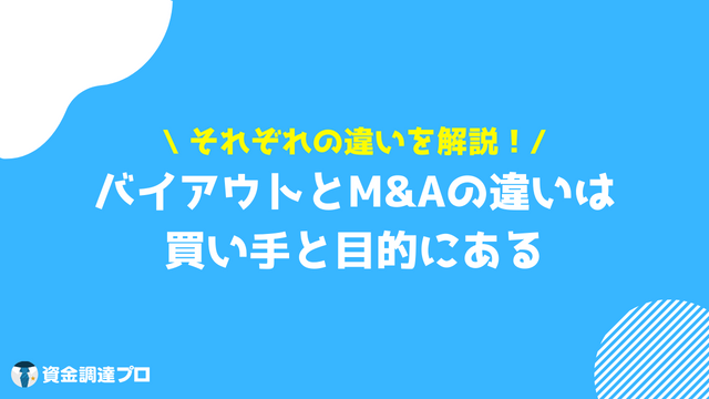 バイアウト バイアウトとM&Aの違い