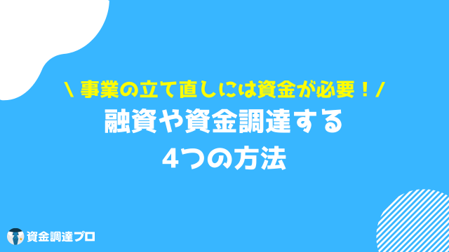 赤字決算 融資 資金調達