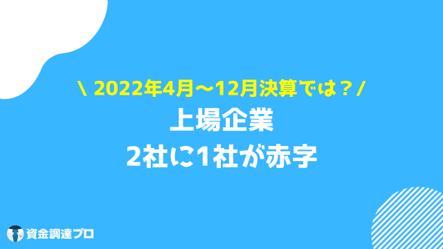 赤字決算 上場企業