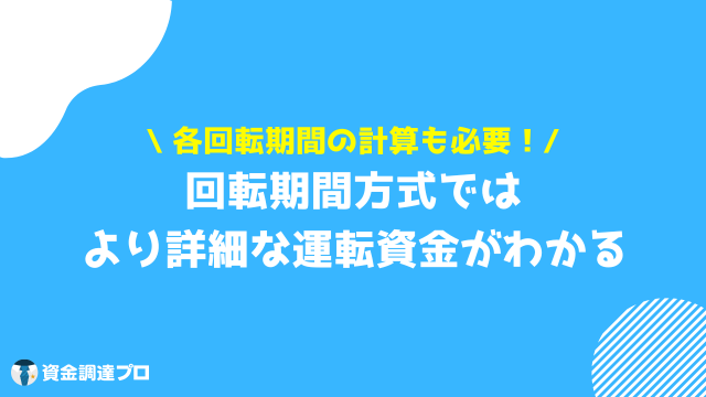 運転資金 計算 回転期間方式