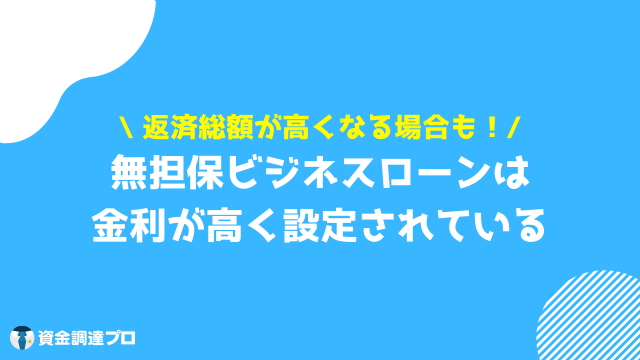 無担保ビジネスローン デメリット