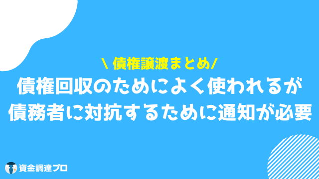 債権譲渡 まとめ