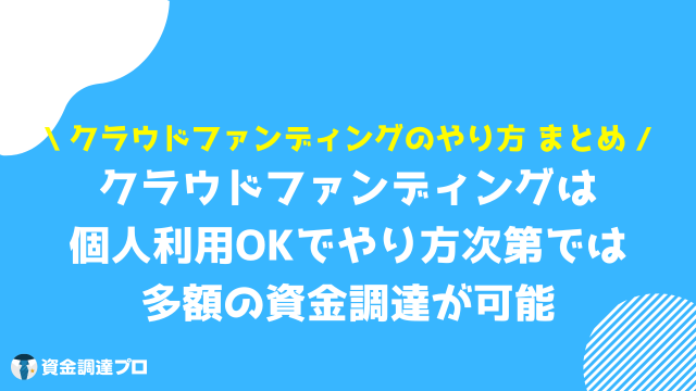 クラウドファンディング やり方 まとめ