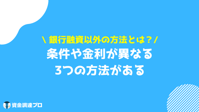 銀行融資 法人 方法