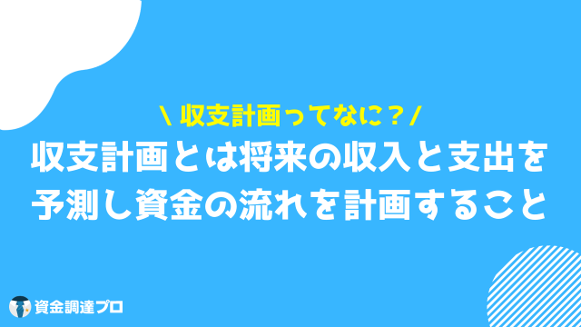 収支計画書 収支計画