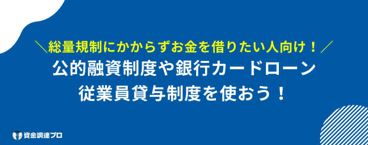 今すぐお金が必要 無審査 総量規制 対象外 ローン 融資制度