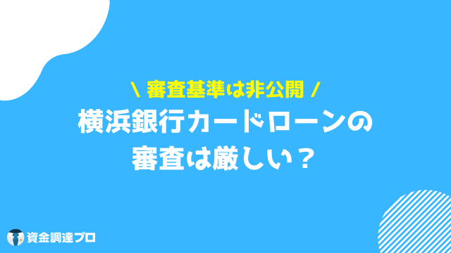 横浜銀行カードローン 返済額 審査