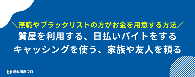 今すぐお金が必要 無審査 お金を用意する方法 4選