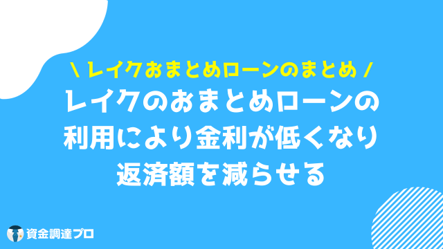 レイク おまとめローン まとめ