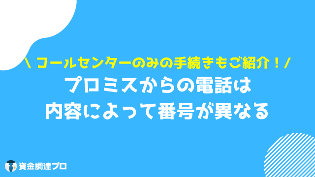 プロミス 電話 番号一覧