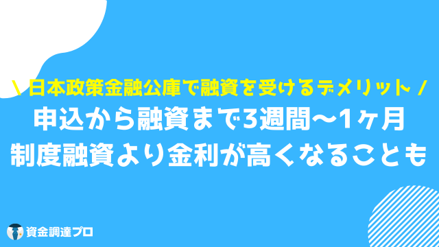 日本政策金融公庫 審査 融資 デメリット