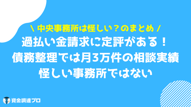 中央事務所 怪しい まとめ