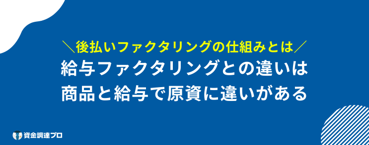 後払い ファクタリング 仕組み