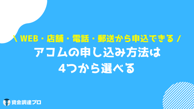 アコム 借りたら終わり 借り方と申込方法