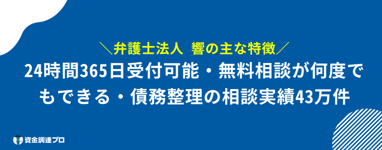 弁護士法人響 評判 口コミ 特徴