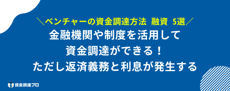 ベンチャー 資金調達 融資