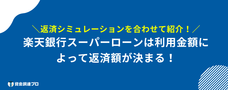 楽天銀行スーパーローン 返済額 変更 できない