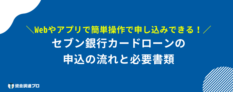 セブン銀行カードローン 審査 甘い 必要書類 流れ