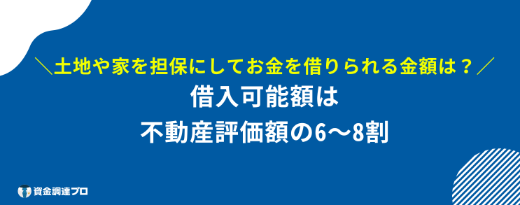 家を担保にお金を借りる 借入可能額