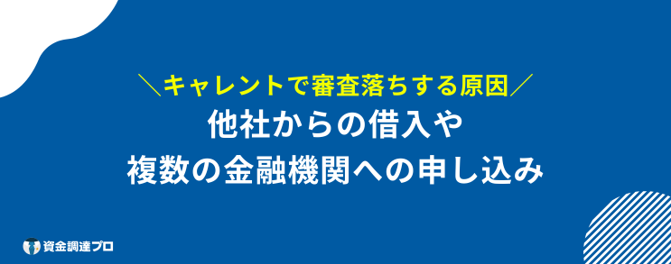 キャレント 口コミ 評判 審査落ち