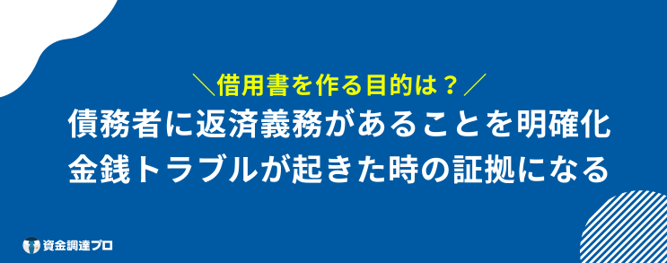 借用書 効力 目的