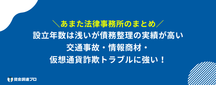 あまた法律事務所 まとめ