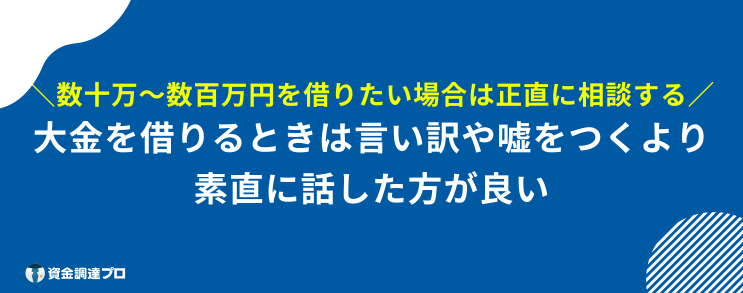 親にお金を借りる 数十万から数百万円の大金を親に借りる時は理由を正直に話そう