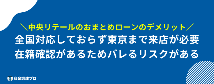 中央リテール 口コミ おまとめローンに申し込むデメリット