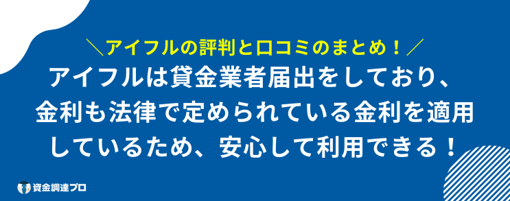 アイフル 評判 口コミ まとめ