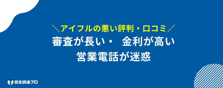 アイフル 評判 口コミ 悪い