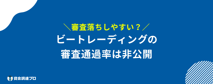 ビートレーディング 評判 口コミ 審査通過率