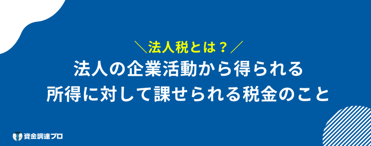 法人税 何パーセント とは