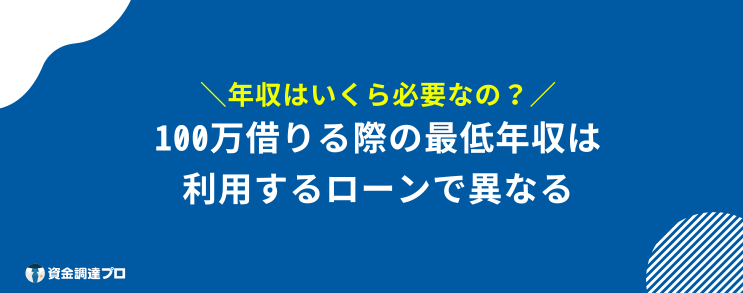 どうしても 100万円必要 年収