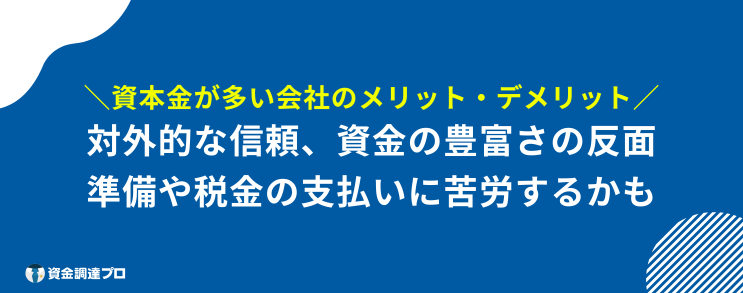 資本金 増やさない理由 多い メリット デメリット