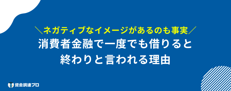 消費者金融 借りたら終わり 理由