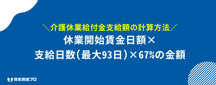 介護休業給付金 計算方法