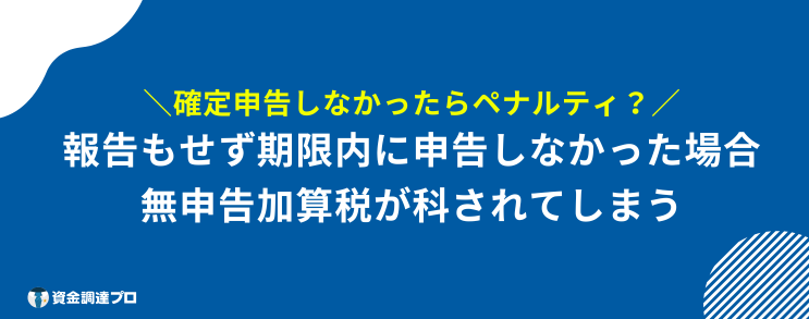 確定申告 しなくていい金額 ペナルティ