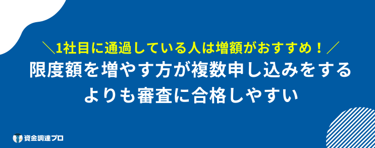 カードローン 複数 増額