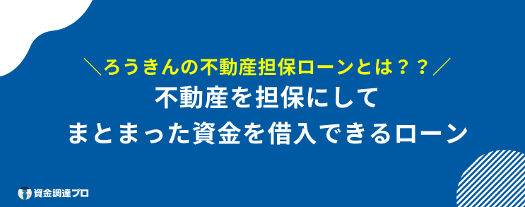 不動産担保ローン ろうきん とは