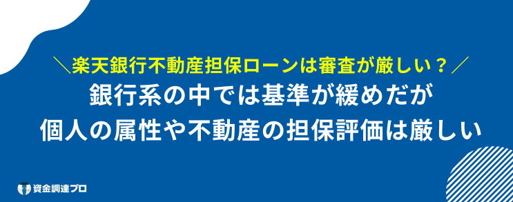 楽天銀行 不動産担保ローン 審査