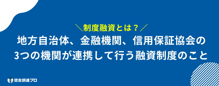 融資制度 とは 連携