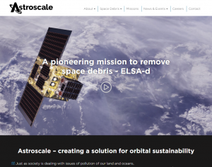 ASTROSCALE PTE. LTD.のトップページ